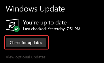 La mise à jour de Windows garantit que tout est en ordre