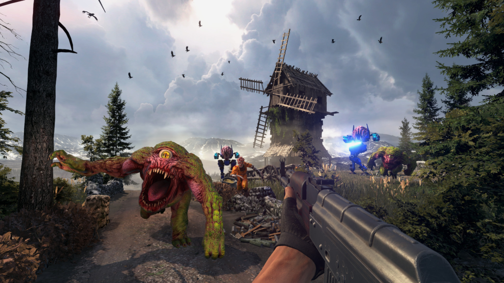 Capture d'écran Gamepaly mettant en vedette divers ennemis