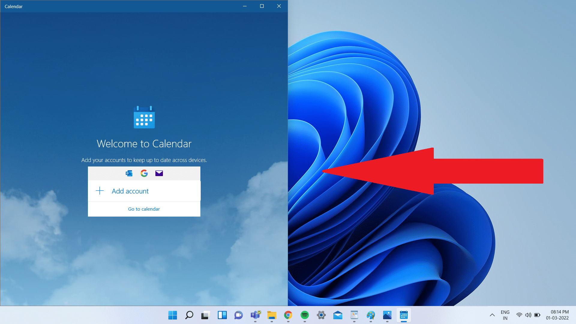 Appuyez simultanément sur les touches fléchées Windows + gauche.  La fenêtre se placera sur la partie gauche de l'écran.