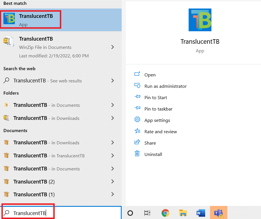Sélectionnez TranslucentTB.  Comment rendre la barre des tâches transparente dans Windows 10