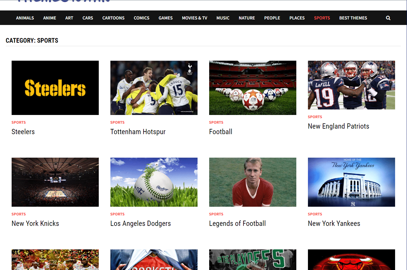 catégorie Sports |  thèmes Windows 10 gratuits