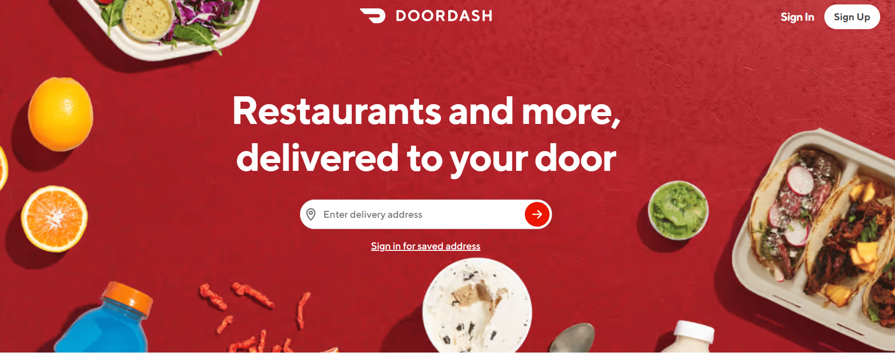 Site officiel de DoorDash