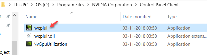 Le panneau de configuration NVIDIA ne s'affiche pas