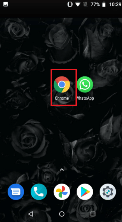 Ouvrez le navigateur Chrome sur votre téléphone Android.  Comment activer le mode bureau sur les navigateurs Android