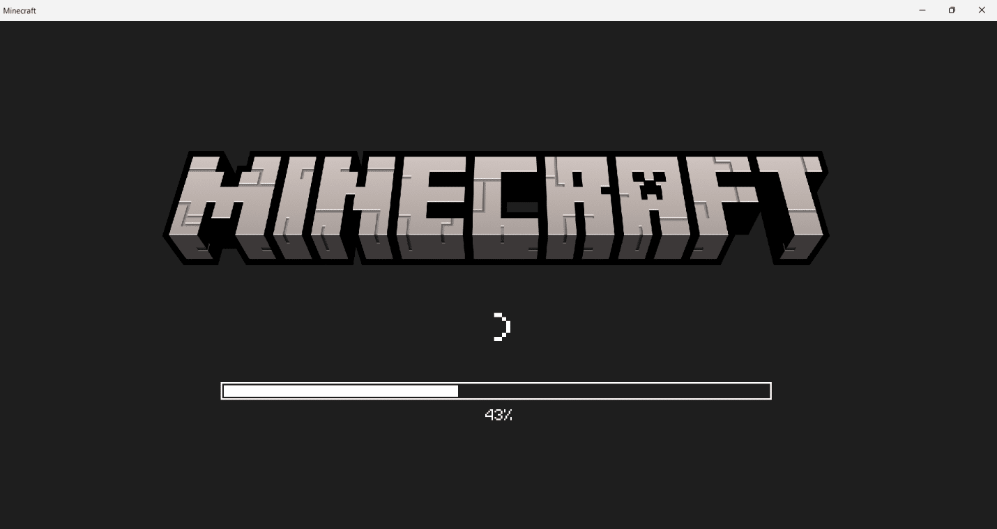 Le jeu Minecraft commencera à se charger à l'écran.  Attendez quelques secondes pour terminer le chargement.  Comment obtenir Windows 10 Minecraft Edition gratuitement
