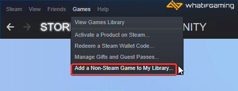 Vous pouvez ajouter différentes applications à la bibliothèque Steam et utiliser ses différentes fonctionnalités